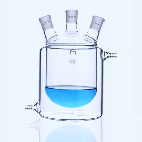 Flask laboratory reaction - reaction, vial