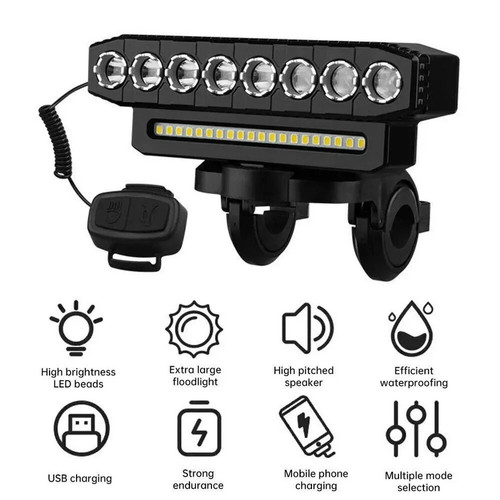Powerful rechargeable led bike - powerful,