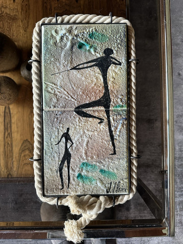 Rare 1960s french - french, tile