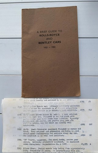 Brief guide rolls royce - a, to
