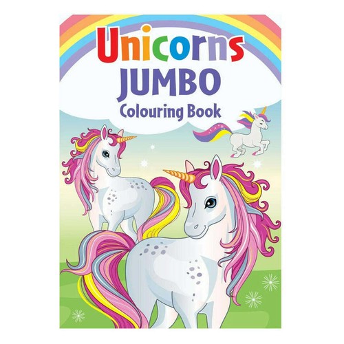 Jumbo unicorn colouring book - jumbo,