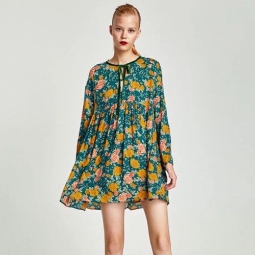 Zara green yellow floral - green/yellow,