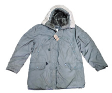 Vintage US USAF 1986 Green ECW N3B Cold Weather Flying Parka Jacket Medium #34