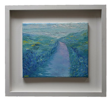 Joan Speight Original Oil Painting Of A Road To St Ives Cornwall Cornish Art