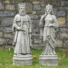 King Queen XL Stone Statue |