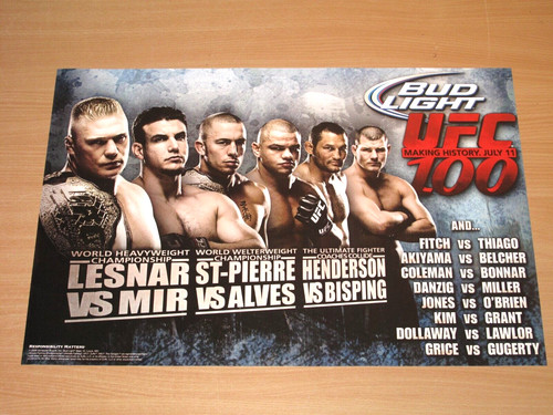 Ufc 100 bud light - bud, poster