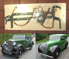 MORRIS 8 Eight (Ser.1,2&E)   ENGINE SUMP GASKET CONVERSION SET    (1935- 48)