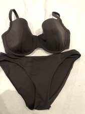 Ultimo Bikini Set Padded Bra Brown Size 34E/ Bottoms sz 14