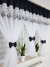 Elegant Black & White Curtain