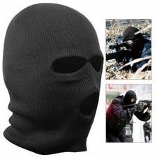 Balaclava Mask 3 Hole Full Face Motorcycle Ski Knitted Neck Face Warmer Thermal
