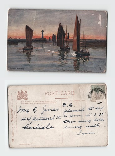 Postcard off the fishing - to,