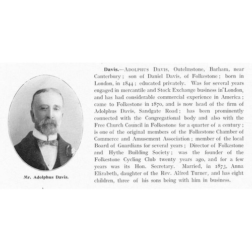 Adolphus davis outelmstone - of,