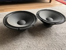 2 15 inch PA Voice Speaker Drivers (both used, 1 not working) 150W The Box PA 