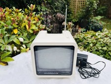 Realistic Tandy Portavision 7" Black & White Portable TV Working