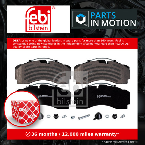 Brake pads 174312 febi - cv,