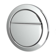 Dudley Chrome Geo Dual flush Push button 372873