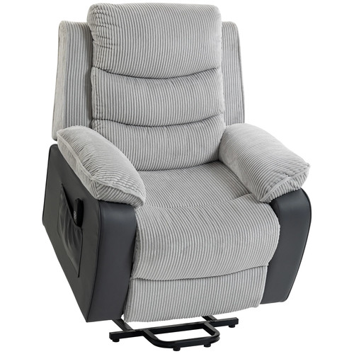 Homcom overstuffed corduroy - overstuffed,