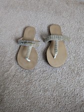 Gold Glitter Effect Sandal