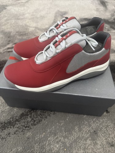 Prada americas cup sneaker - cup, red