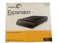 Seagate Expansion 1TB External Hard Drive Desktop USB 2.0 – Tested Fully Working