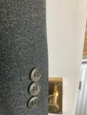 Italian Pure New Wool Suit by San Martein Very Mod Three Button Check