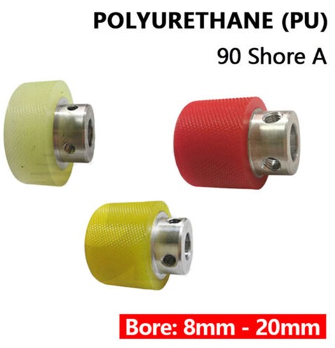Knurled polyurethane roller - knurled,