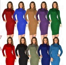 Womens Polo Turtle Neck Long