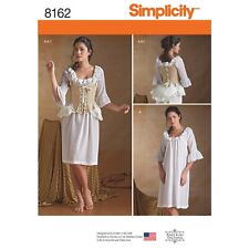 SIMPLICITY 8162 18th CENTURY UNDERGARMENTS Sewing Pattern Sizes 6-14 & 14-22