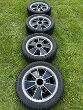 5.5"x15" JBW BRM 5x205 Black/HL Wheels Classic VW Bay Window Bus Set of 4 