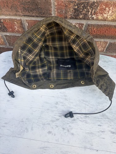Barbour a128 waxed cotton hood - barbour,