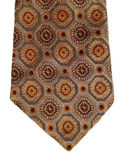 Tricel tie orange and - orange, grey