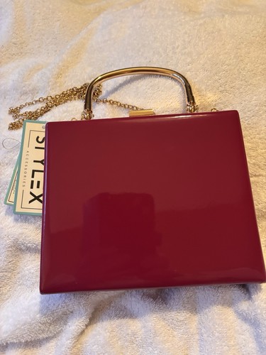 New red small patent bag - small, with