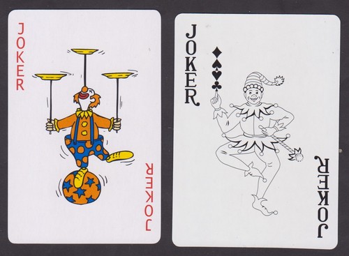 Jokers single playing cards - playing,