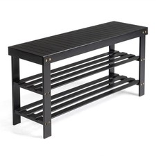 Tier bamboo shoe rack - tier,
