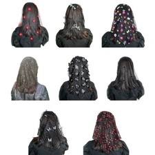 Mantilla Veil Lace Church Veils for Brides Floral Catholic Lace Veils Headpieces