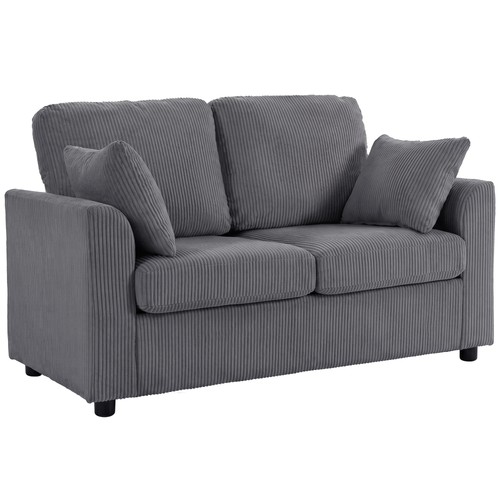 Homcom seater sofa - sofa,, corduroy