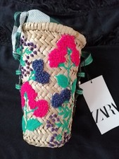 Zara Woven Bucket Crossbody