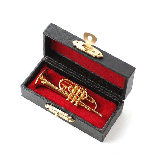 Dolls house cornet metal - dolls,