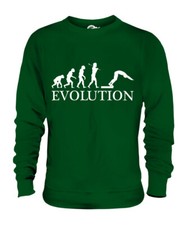 DIVER EVOLUTION OF MAN UNISEX SWEATER MENS WOMENS LADIES GIFT SWIMMING
