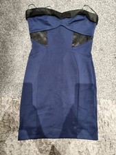 Navy Blue Bodycon Dress Lipsy Michelle Keegan Size 12