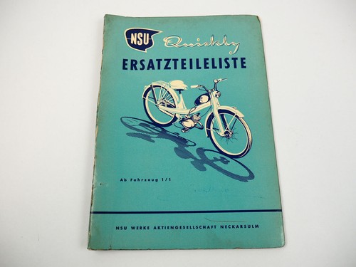 Nsu quickly moped spare parts - nsu,
