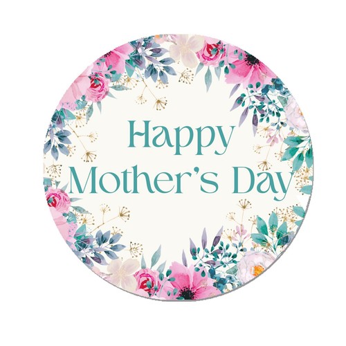 Happy mothers day stickers wax - mothers,