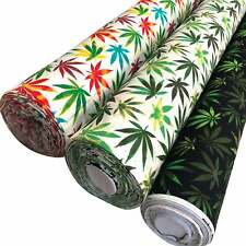 100% Superior Cotton Poplin Fabric Hemp Plant Cannabis Weed Marijuana 