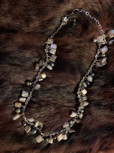 Abalone shell chip beads and - shell,