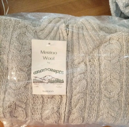 Aran crafts cream cable knit - crafts,