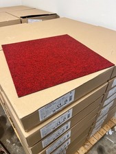 Red carpet tiles 5sqm box - red,