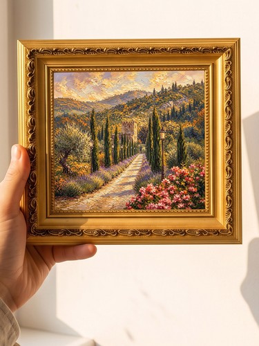 Country road floral - country,