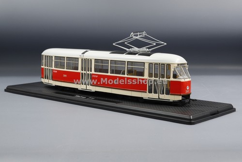 Tatra tram prague red - t1,