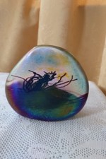 John Ditchfield Iridescent Quality Art Glass Beautiful Landscape Paperweight
