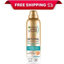 Garnier Ambre Solaire Natural Bronzer Quick Drying Dark Self Tan Body Mist 150ml